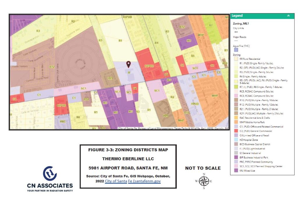 Santa Fe Zoning Districts Map